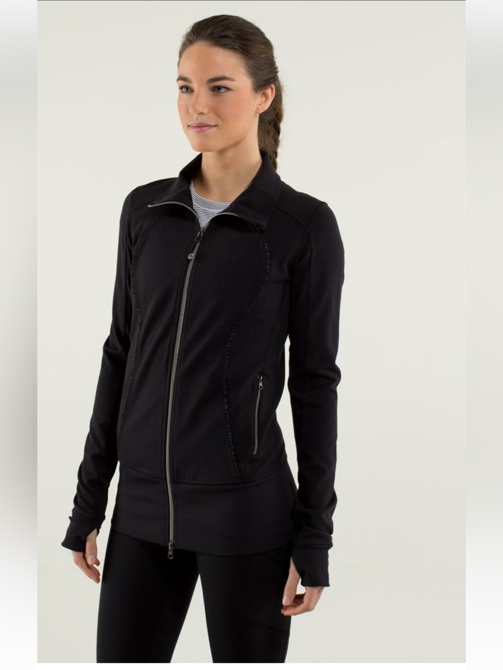 Lululemon Nice Asana Jacket Ruffle size 6. - Picture 4 of 11